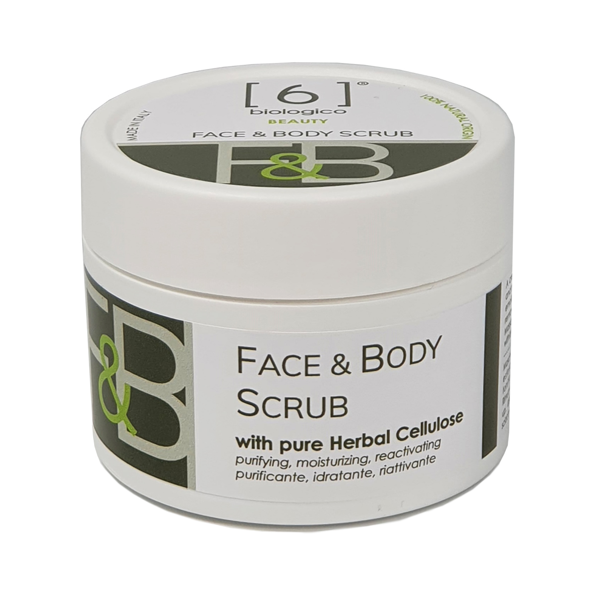 FACE & BODY SCRUB with pure Herbal Cellulose