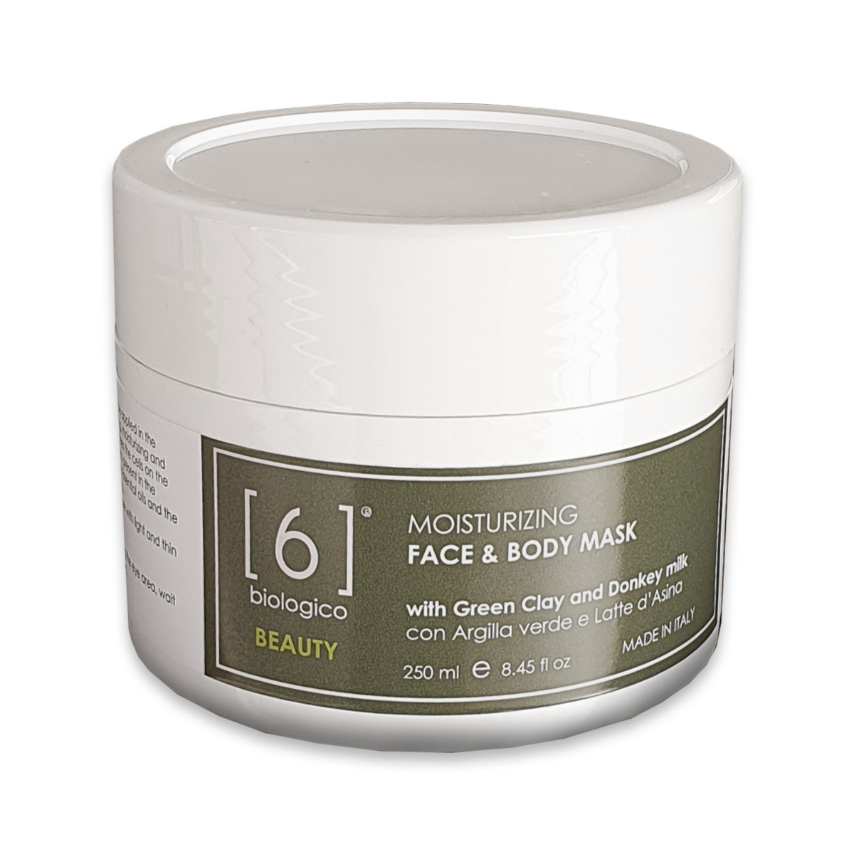 MOISTURIZING FACE AND BODY MASK  -  with Green Clay and Donkey milk 