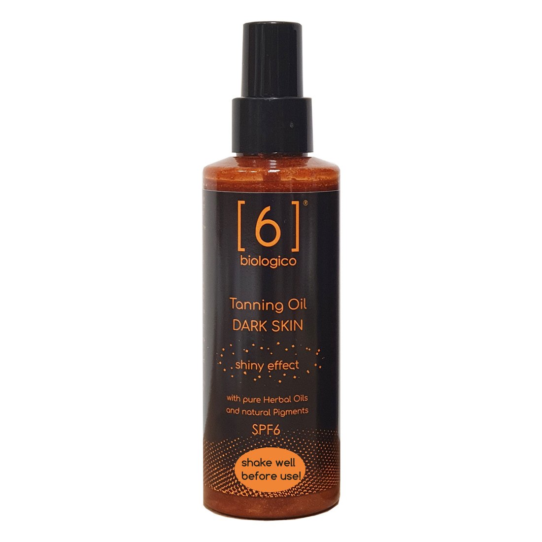TANNING OIL Drak skin Shiny effect SPF6
